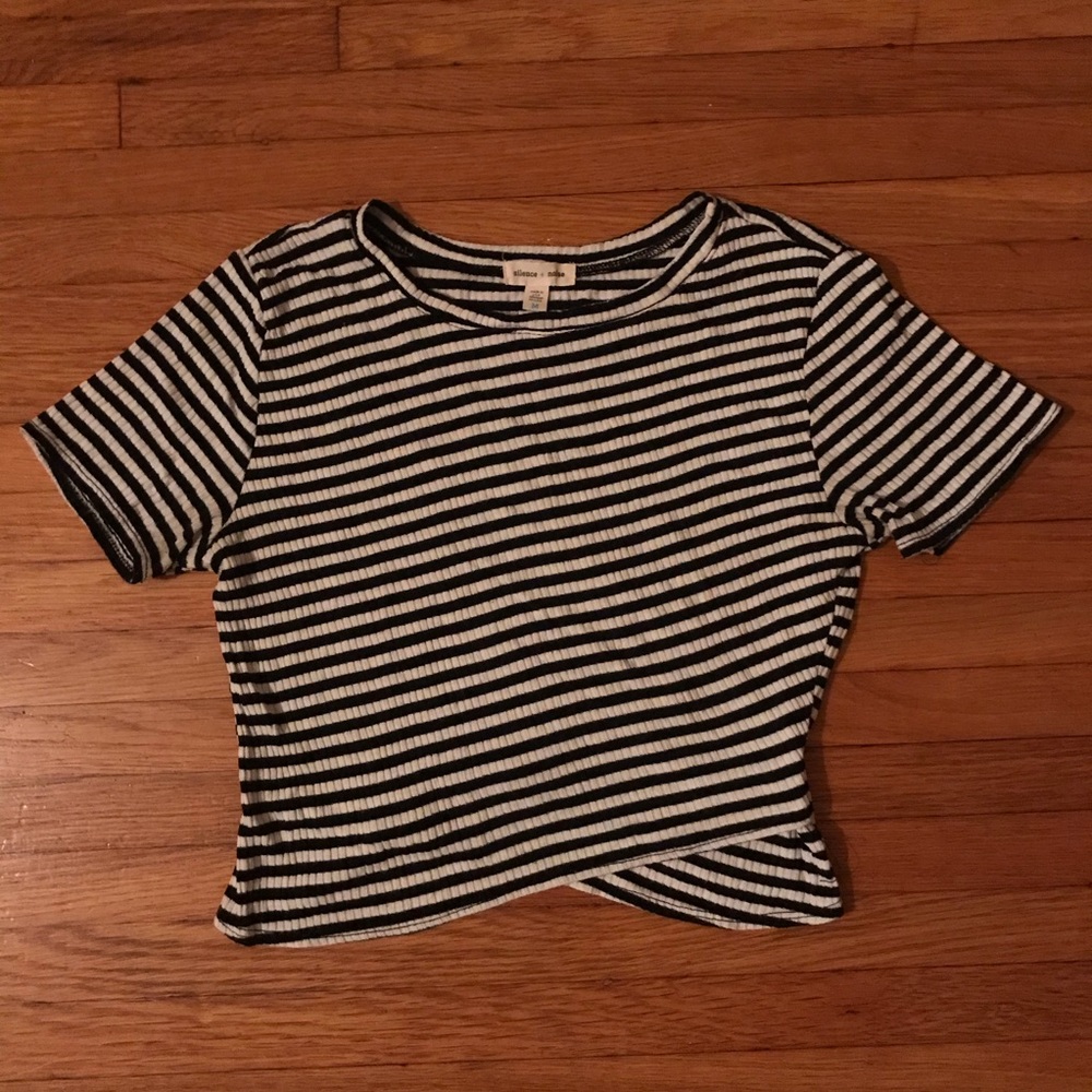 Urban Outfitters Silence + Noise Striped Crop Top